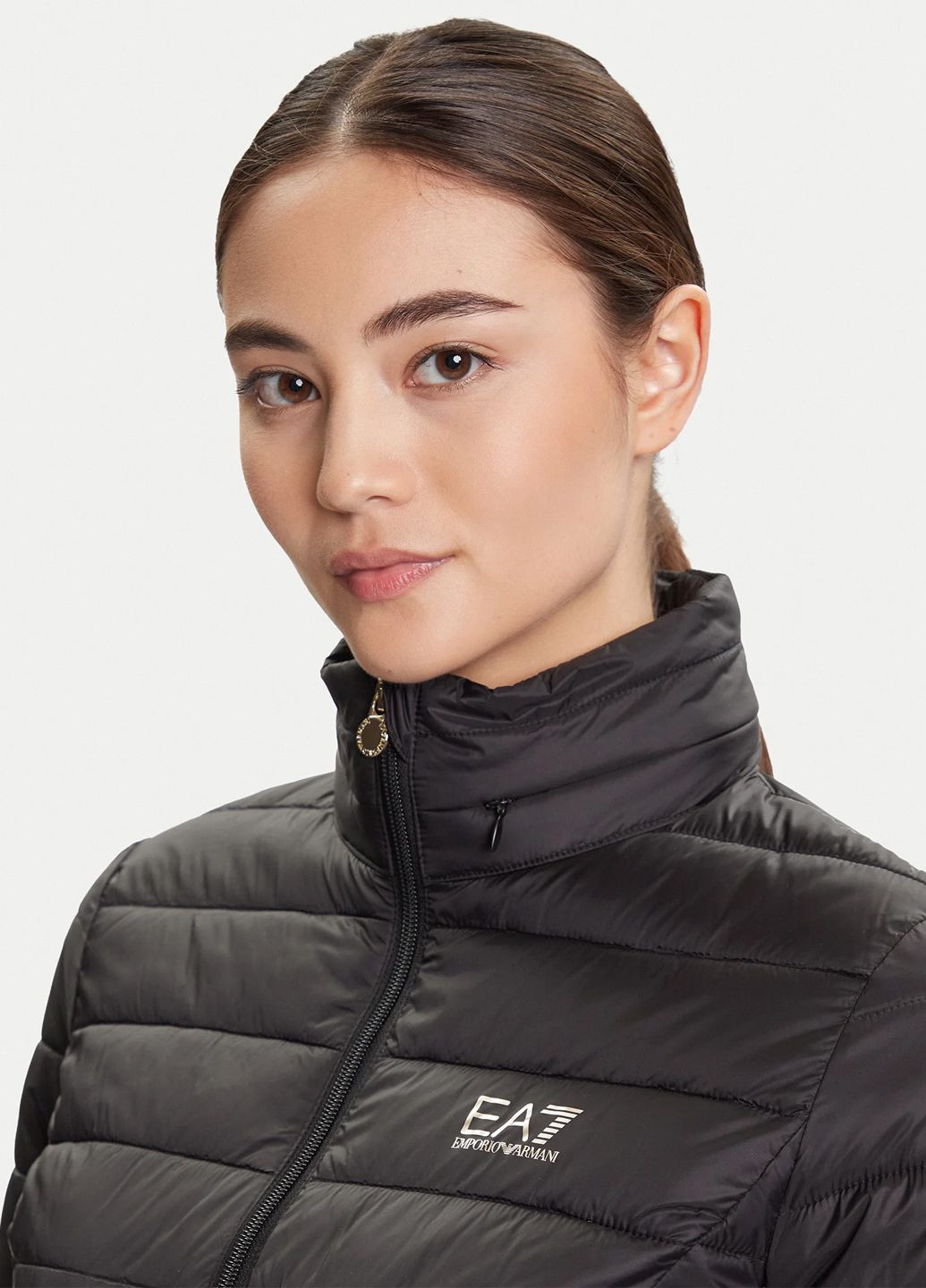 Чорна демісезонна куртка Emporio Armani