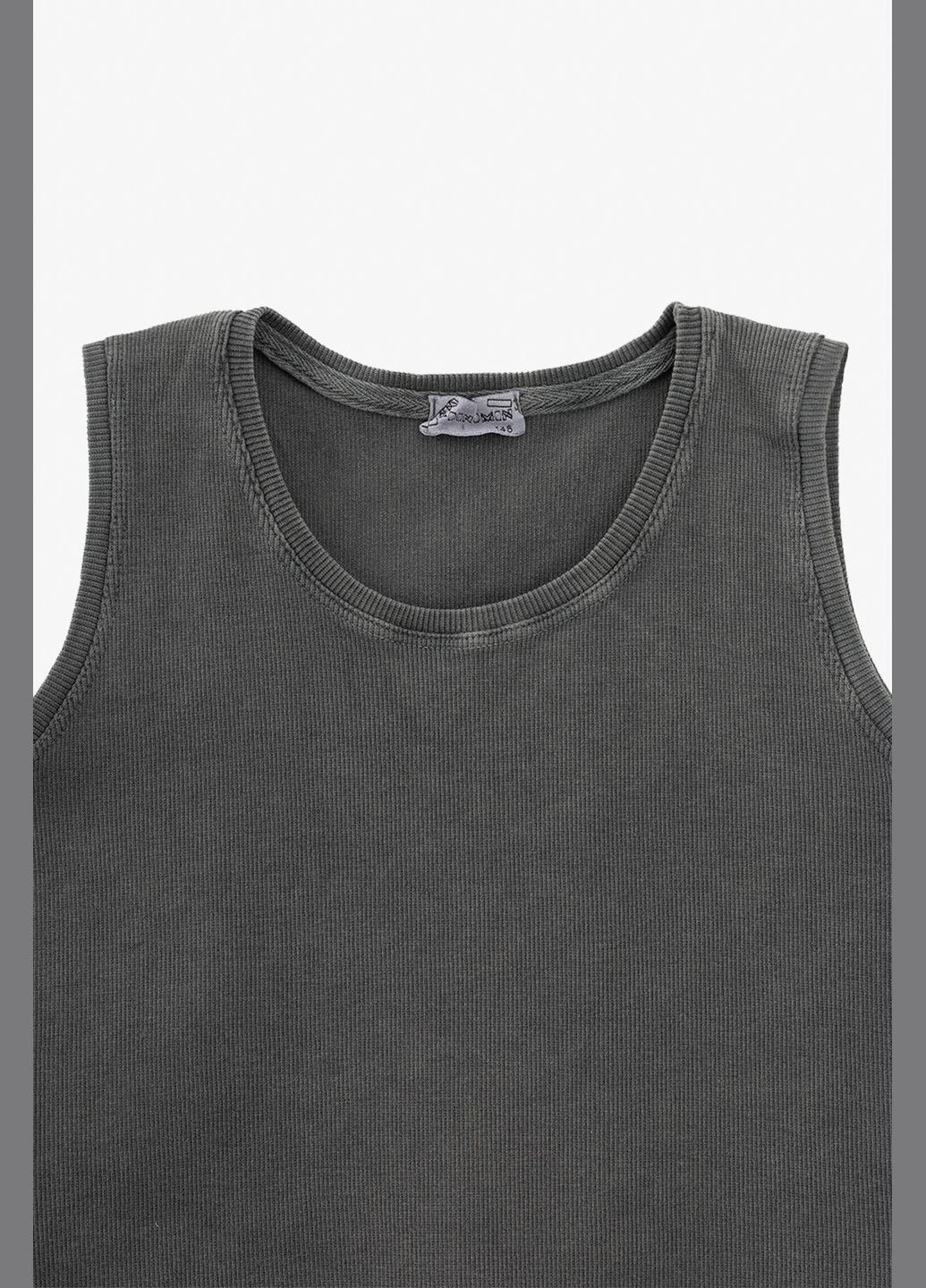 Майка однотонная для девочки 241104 158 см Серый shop (2000990934284) Benini (322213103)