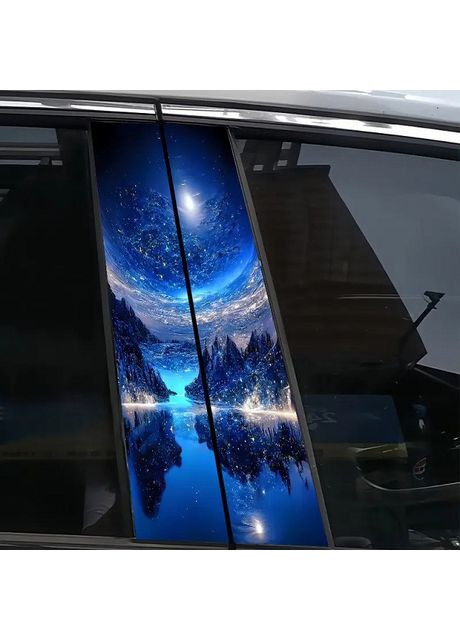 Наклейки на стойки дверей авто 3D TUNING STUDIO Природа 500х220х0.15мм=2штуки No Brand (362499799)