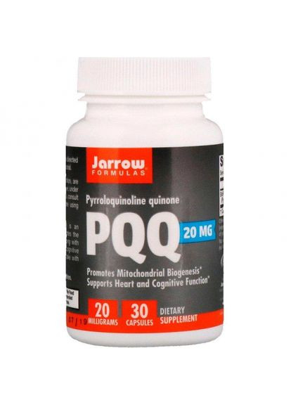 Пирролохинолинхинон,, 20 мг, 30 капсул (JRW12032) Jarrow Formulas (266265476)