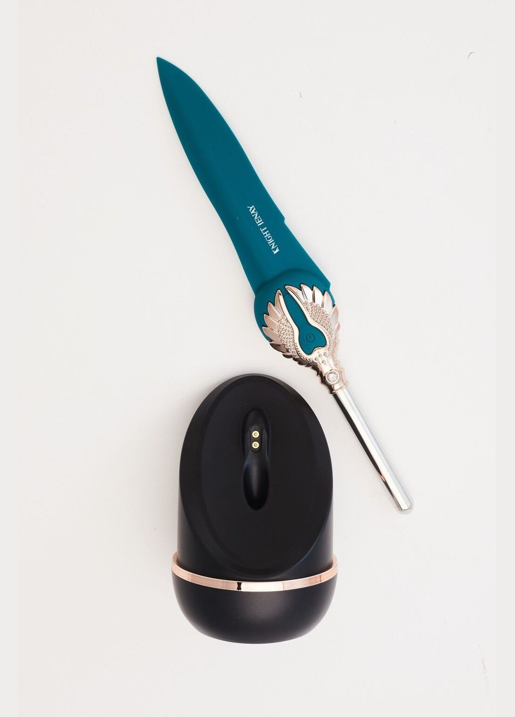 Вишуканий вібратор FLOWERS & SWORD, маска, стрічка та лубрикант у комплекті - CherryLove Knight Jenay (332209895)