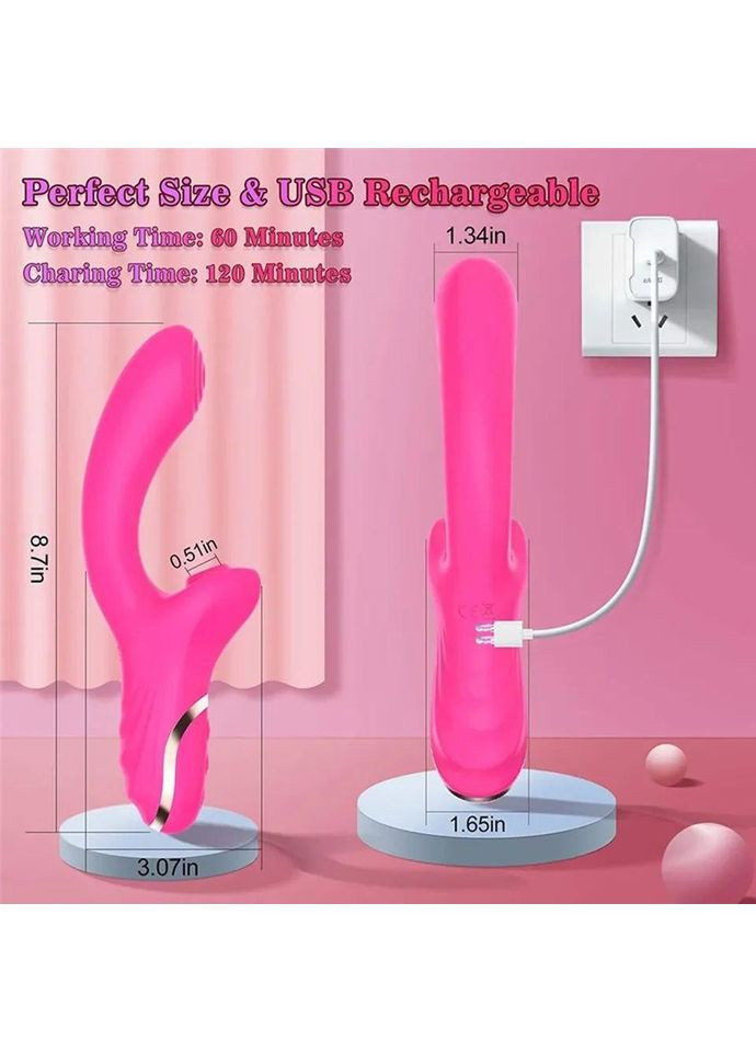 Клиторальный вибратор, клиторально вагинальная стимуляция, двойной вибратор, вакуумный вибратор Magic Moment Lilo (372601123)