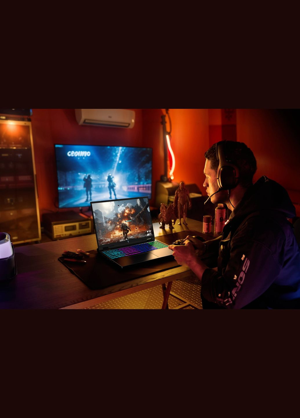 Ноутбук Nitro 16 AN16-73 16" WUXGA IPS, Intel i7-14650HX, 32GB, F1TB, NVD4050-6, Lin, чорний Acer (316391600)