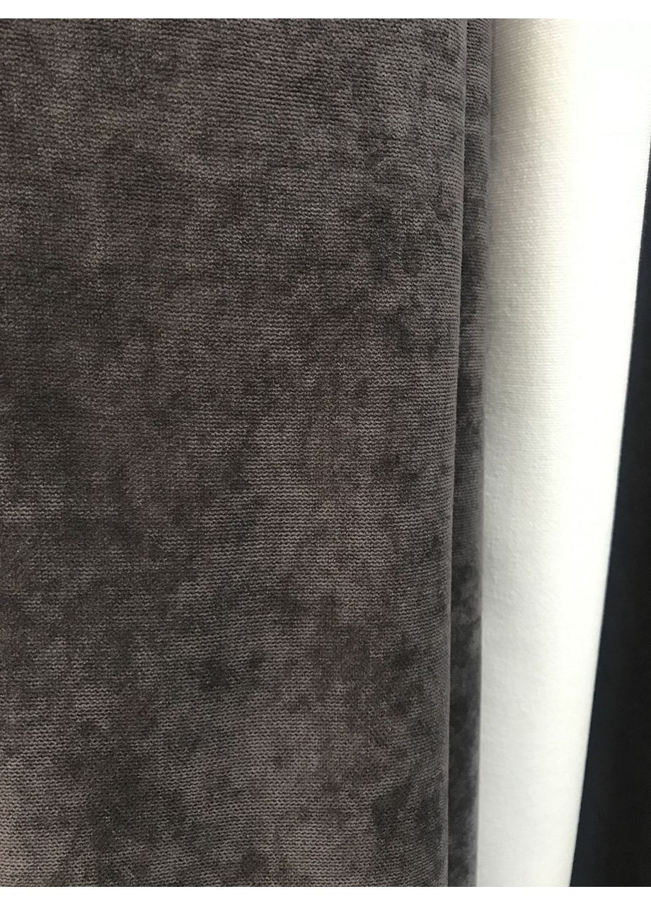 Штора Мікровелюр Асфальт 1шт 100х270 No Brand (353828920)