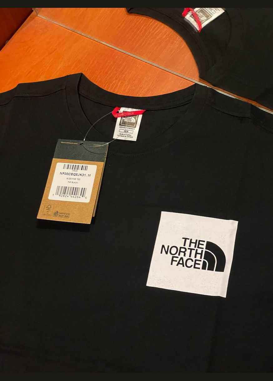 Черная футболка майка The North Face FINE TEE BLACK