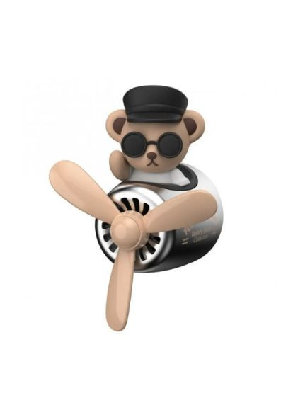 Ароматизатор автомобильный Pilot Bear Silver Мишка Пилот Серебро No Brand (317565196)