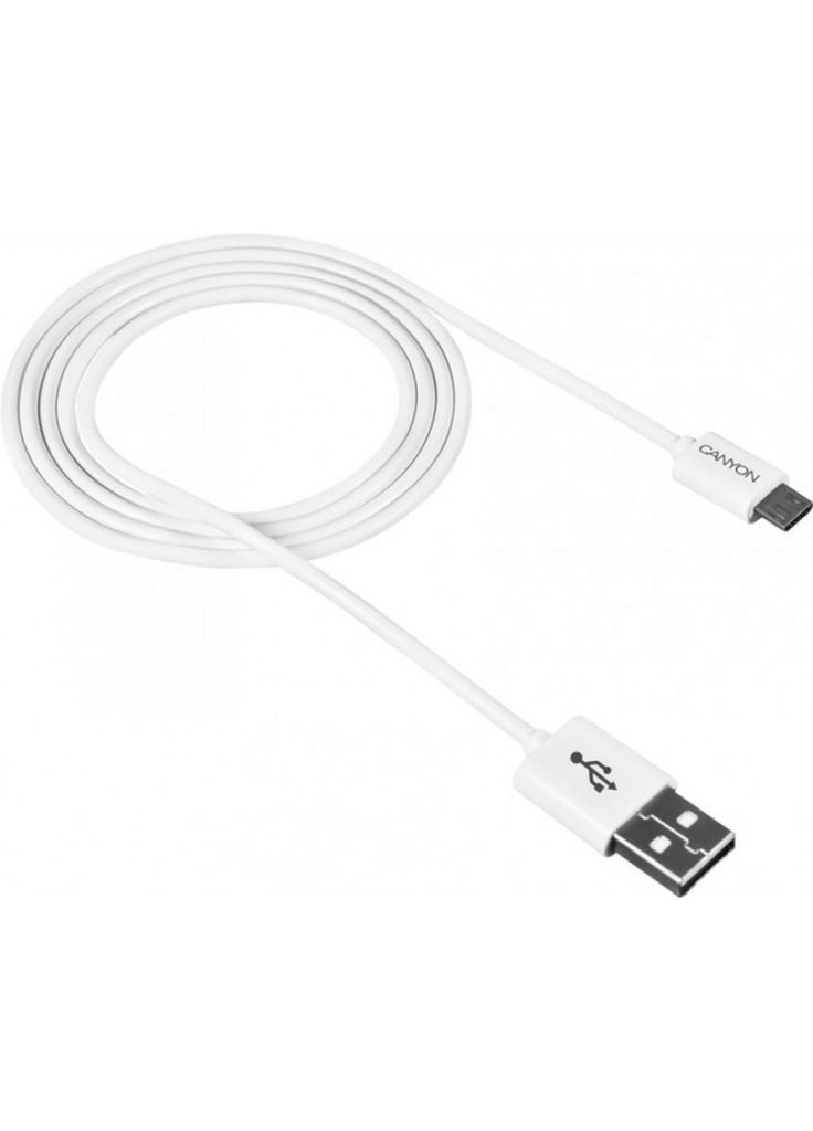 Дата кабеля (m437002) Canyon USB 2.0 AM to Micro 5P 1.0m White (367070802)