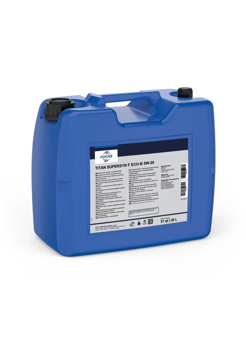 FUCHS Supersyn F Eco B 5W-20 20л — Профессиональная Защита Двигателей Ford EcoBoost Fuchs Oil (366738069)