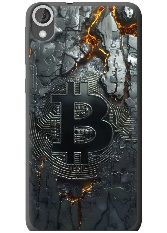 Силиконовый чехол 'Раскаленный биткойн' для Endorphone HTC Desire 820 (289717067)
