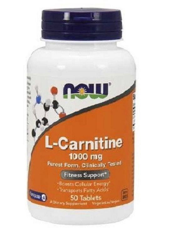 NOW LКАРНИТИН 1000мг №50 Now Foods (296785437)