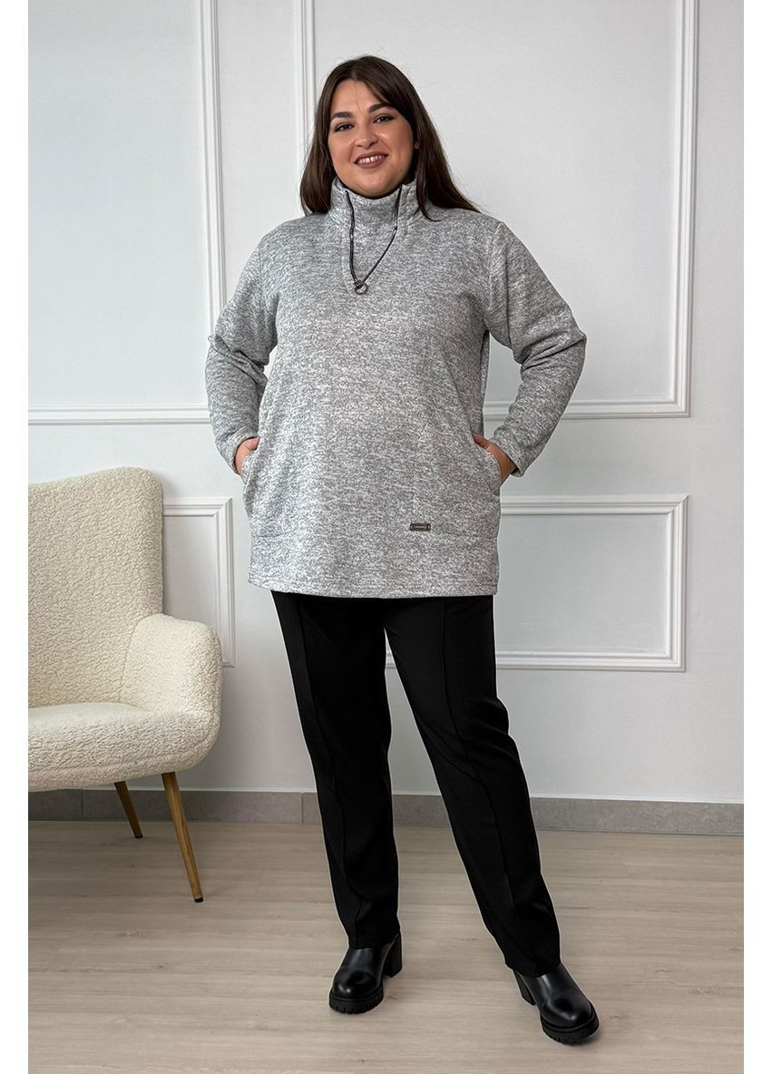 Туніка зима утеплена горло високе кишені рукав довгий No Brand 1291-1 (365824887)