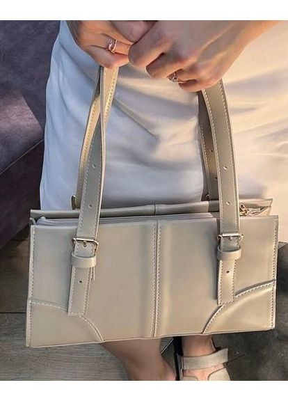 Сумка жіноча Крос боді бежева з екошкіри NIUNIU (361230286)