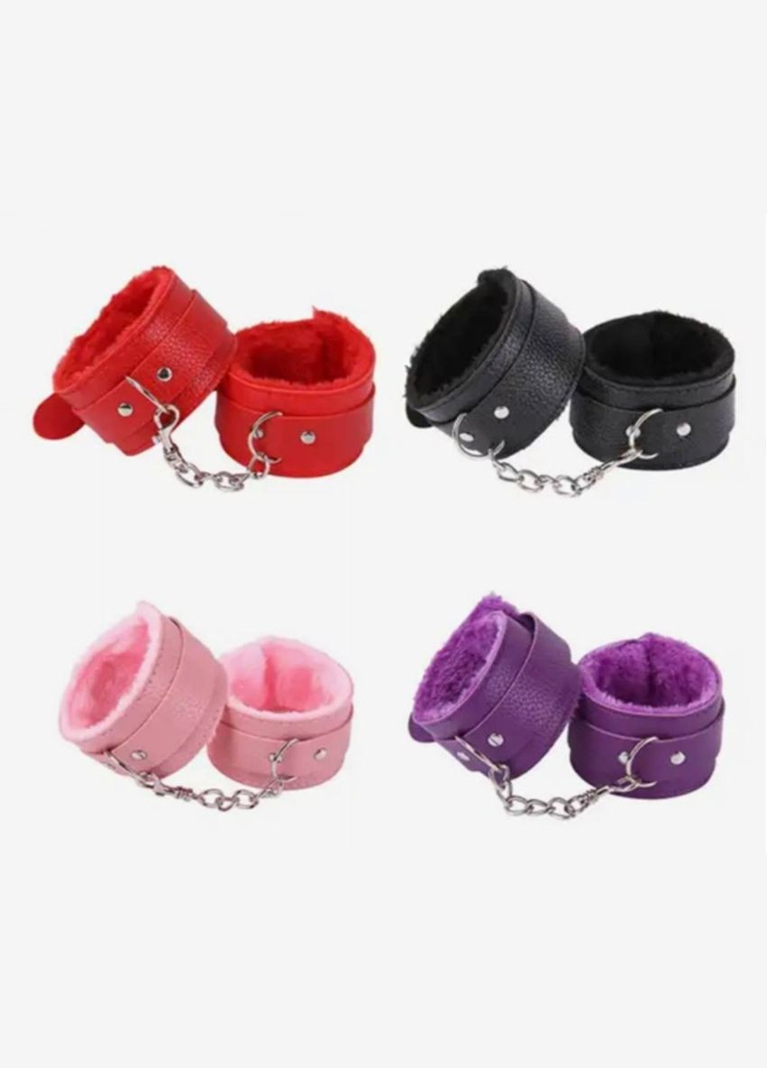 Наручники с мехом БДСМ фиолетовые БДСМ фиолетовые No Brand (316426947)