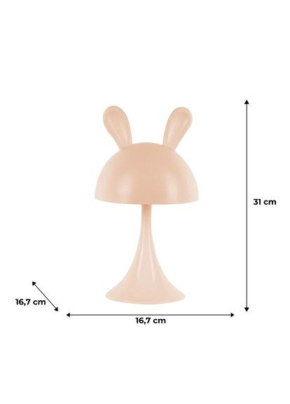 Нічник Світильник LED з акумулятором Simple Bunny, персиковий (K25-317-1-4) Kite Світильник LED з акумулятором Simple Bunny, персик (367829944)