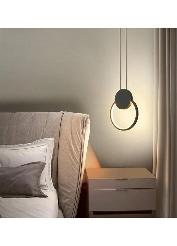 Люстра светодиодная подвесная LED светильник для квартиры на потолок лэд 27135 Черный 30-200х20х10 см. Sunnysky (324396749)