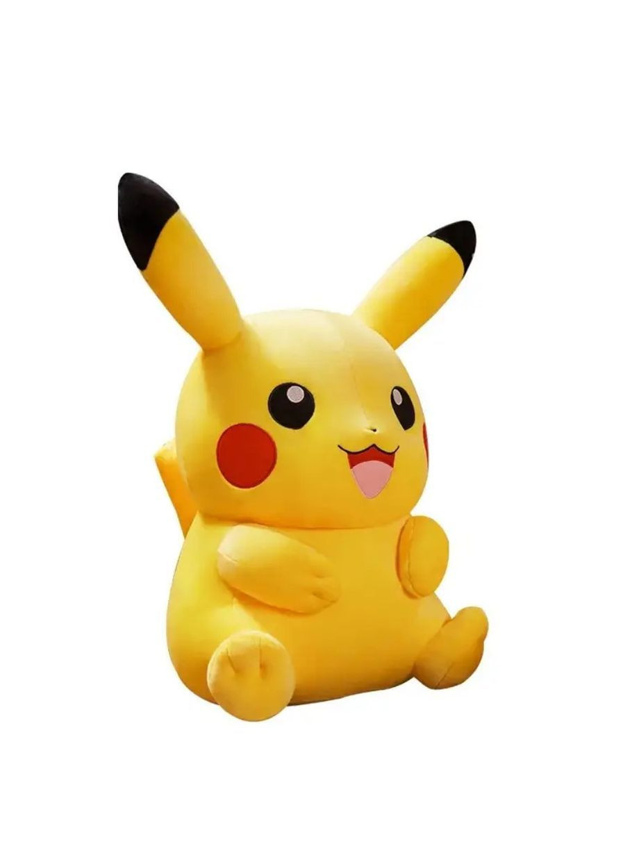 Игрушка мягкая Пикачу жёлтая 35 см, плюшевая фигурка покемон для детей, антистресс подушка для объятий No Brand (364191367)