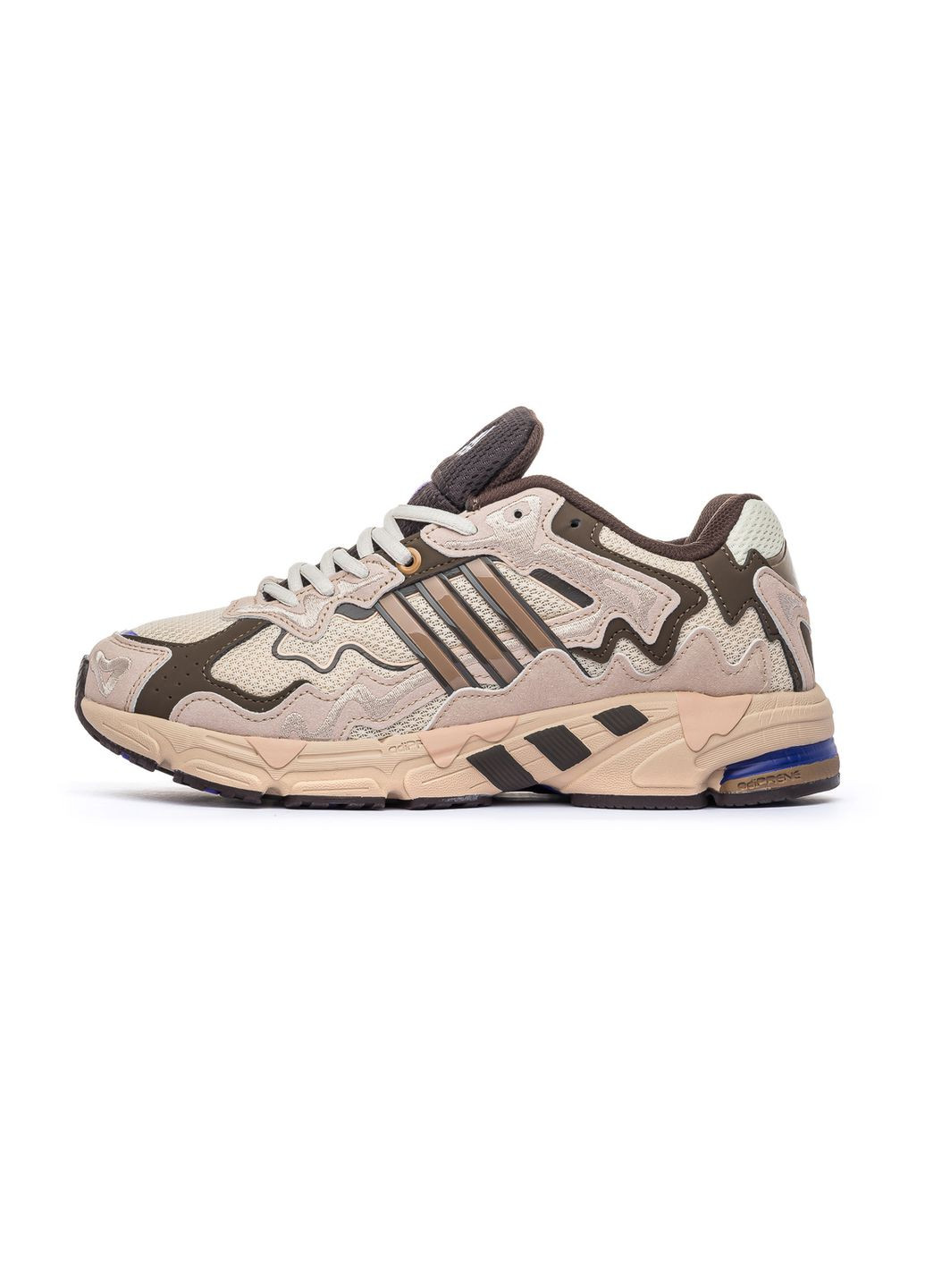 Коричневі Осінні кросівки чоловічі adidas x bad bunny brown No Brand Response