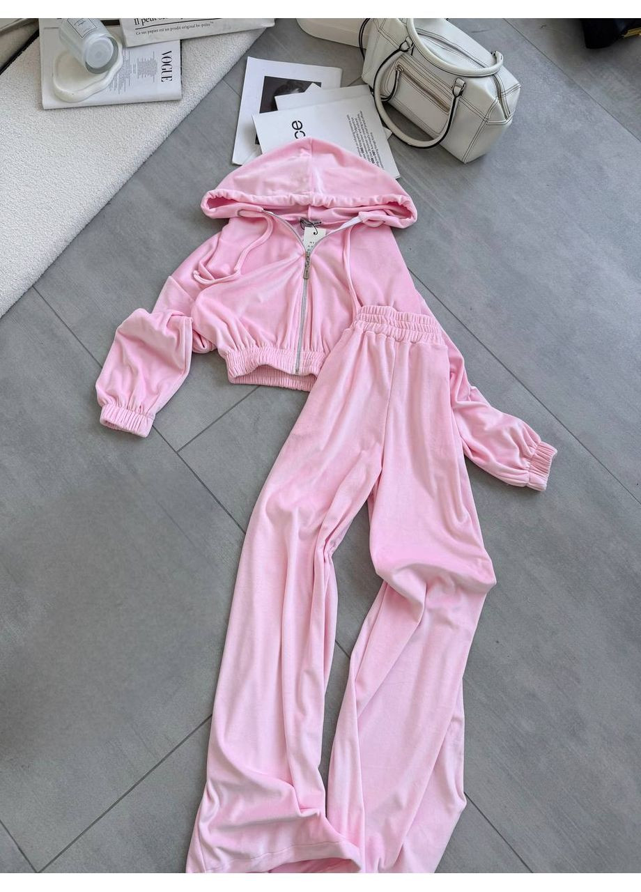 Женский велюровый костюм No Brand (365775291)