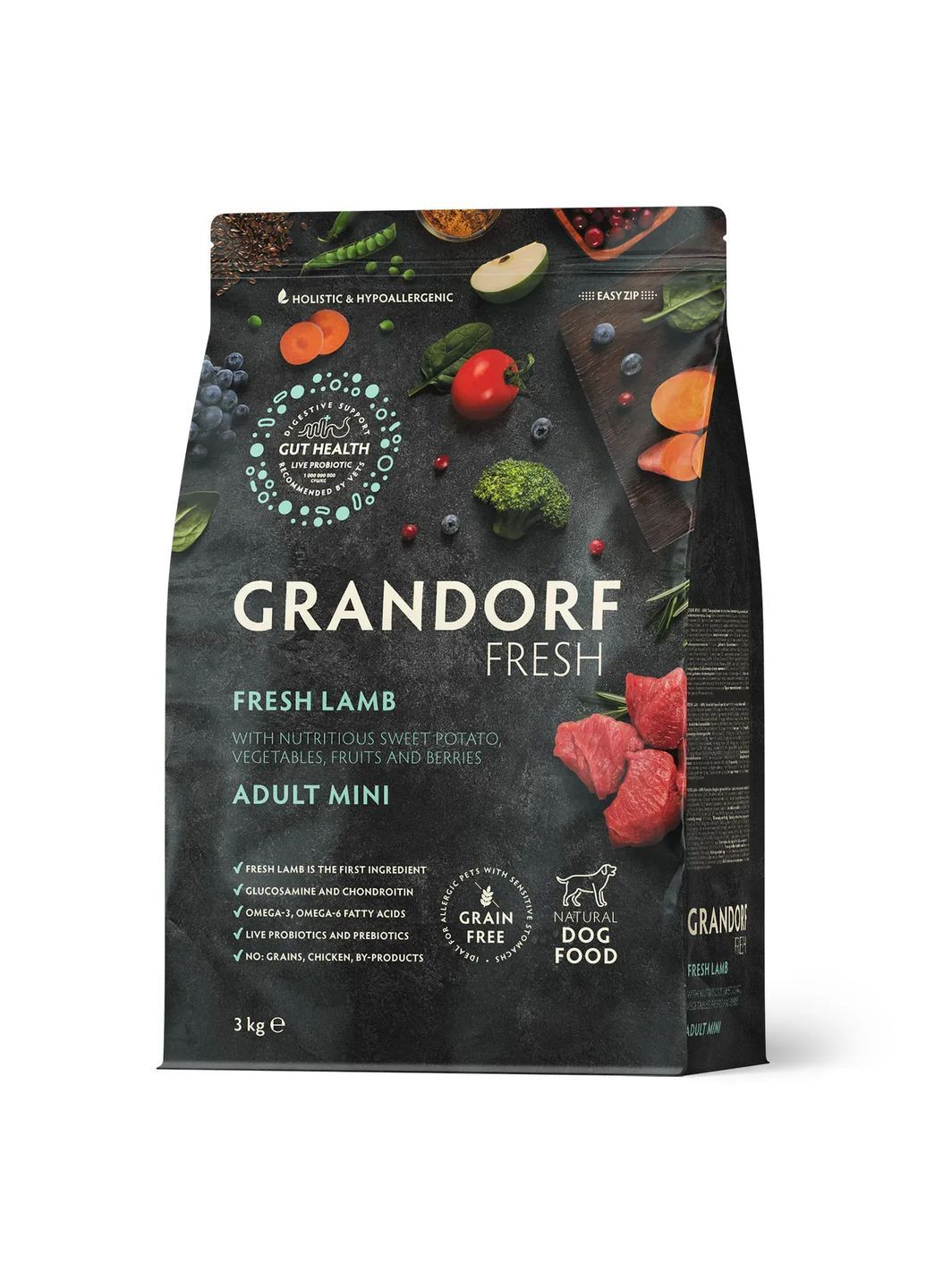 FRESH DOG ADULT MINI Lamb & Sweet Potato – ягненок и батат для взрослых собак мелких пород Grandorf (362703501)