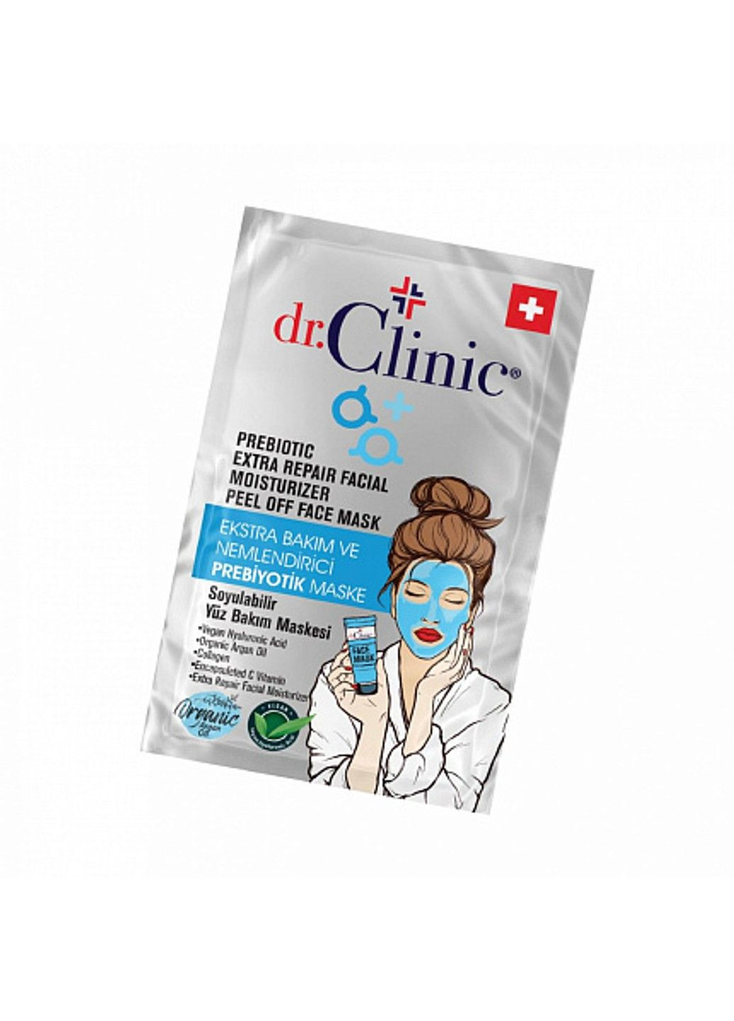 Екстра зволожуюча маска-пілінг із пребіотиками Prebiotic Mask - SACHET 12мл Dr. Clinic dr.Clinic (316654877)