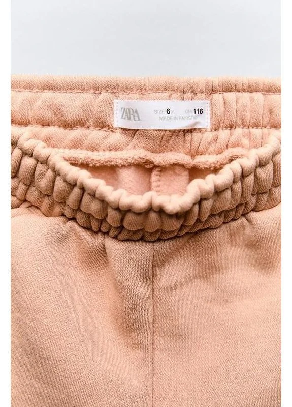 Бежевые спортивные, повседневный брюки Zara