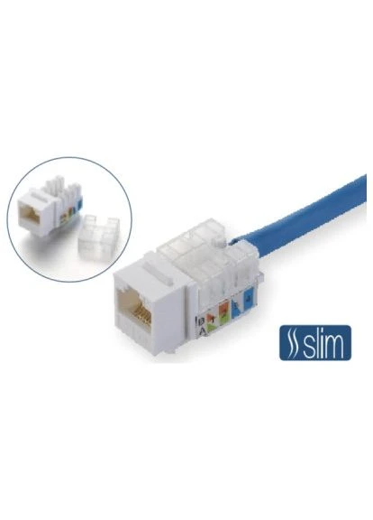Модуль Keystone RJ45 UTP кат. 6, Slim, 110 IDC (KD-KJ2085UC6) Kingda (397596016)