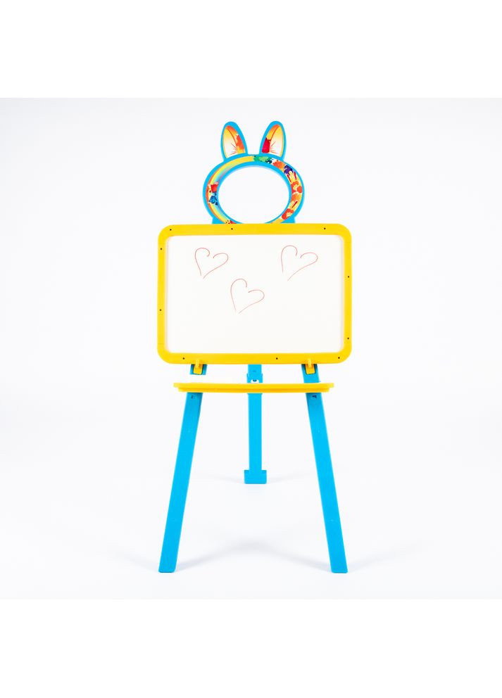 Мольберт для малювання дошка двостороння магнітна жовто-блакитний (013777/1) Doloni (365590378)