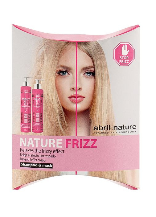 Набор "Stop Frizz" Nature Frizz Шампунь 30 мл + Маска 30 мл Abril et Nature (339049776)