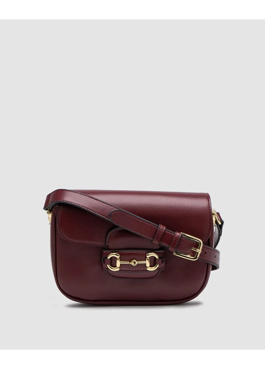 Сумка Gucci Horsebit 1955 Mini Bag Burgundy Soft Гучі (377509826)