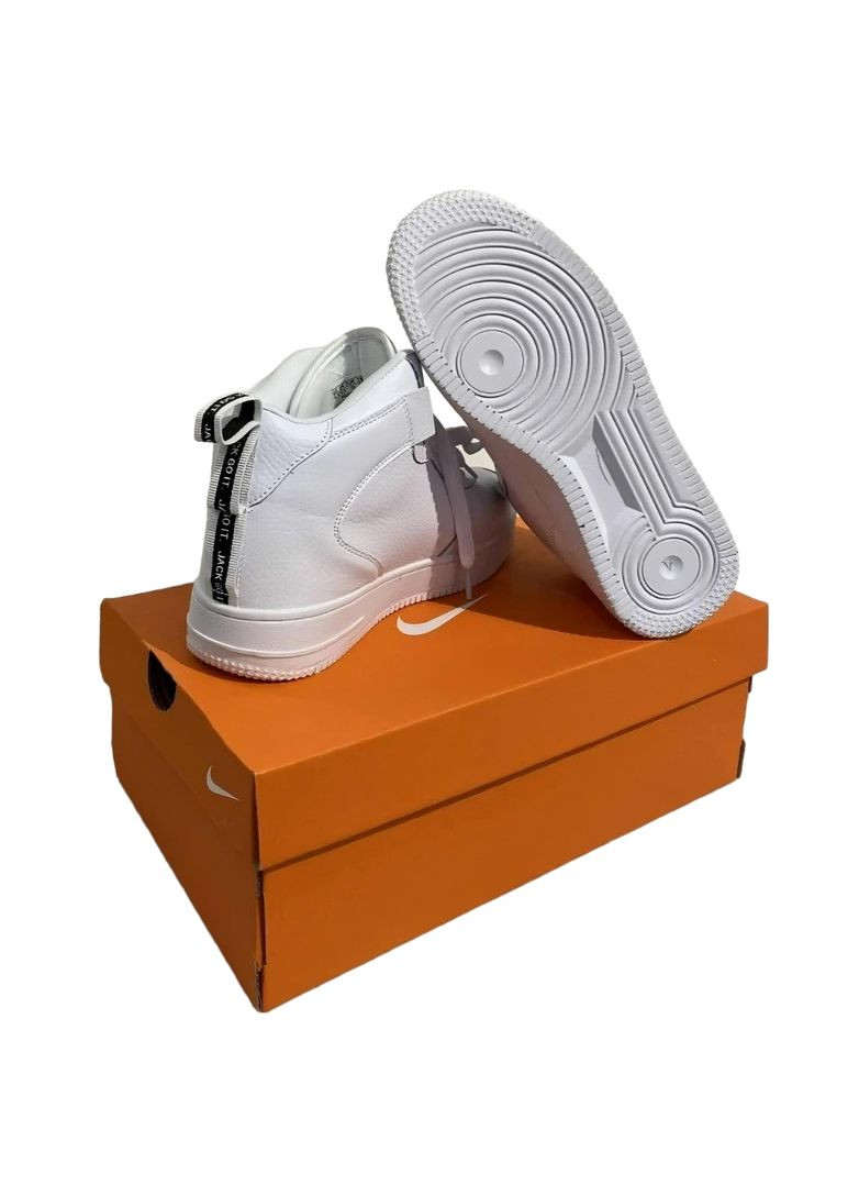 Белые зимние кроссовки air force 1 winter white высокие Nike Air Jordan 1 High