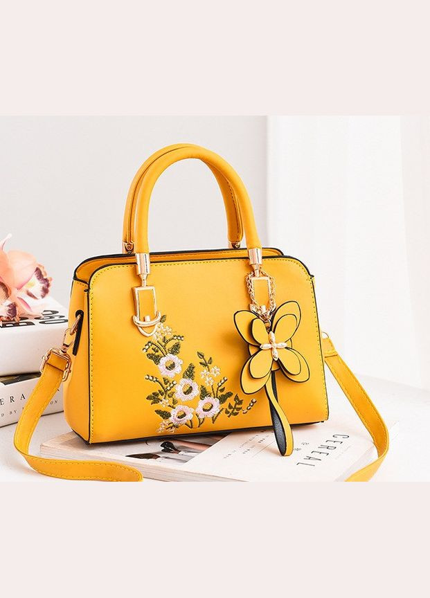Жіноча міні сумочка з вишивкою квітами, маленька жіноча сумка з квіточками Brettani (336552338)