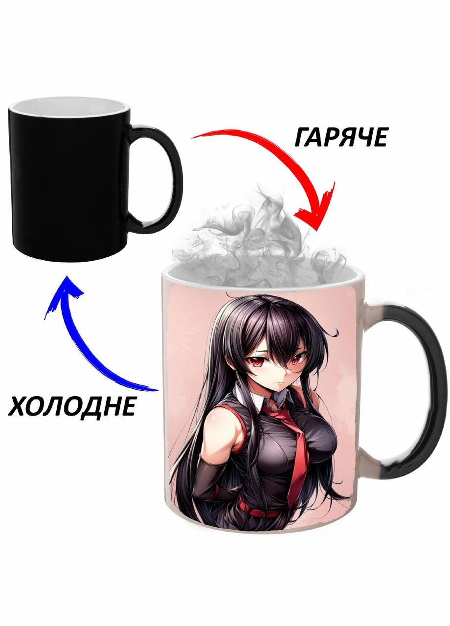 Чашка хамелон Убивця Акаме! Аніме #002 (кухоль, горнятко) Чорна 330 мл No Brand (323472461)