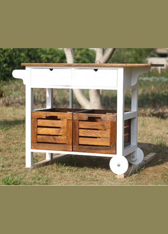 Столик для барбекю из дерева Сангаре зефир-мускат (СБЮ-00012007) No Brand (328960344)