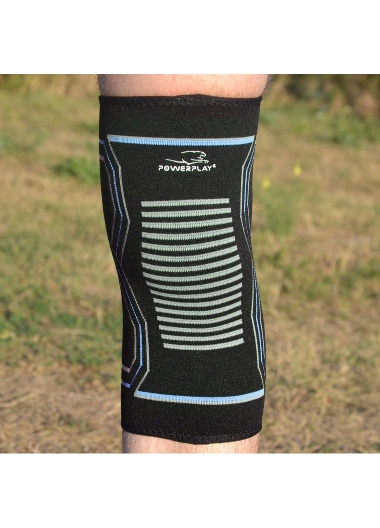 Наколенники спортивные PP-4099 Knee Support Черно/Синие (пара) PowerPlay (397598807)
