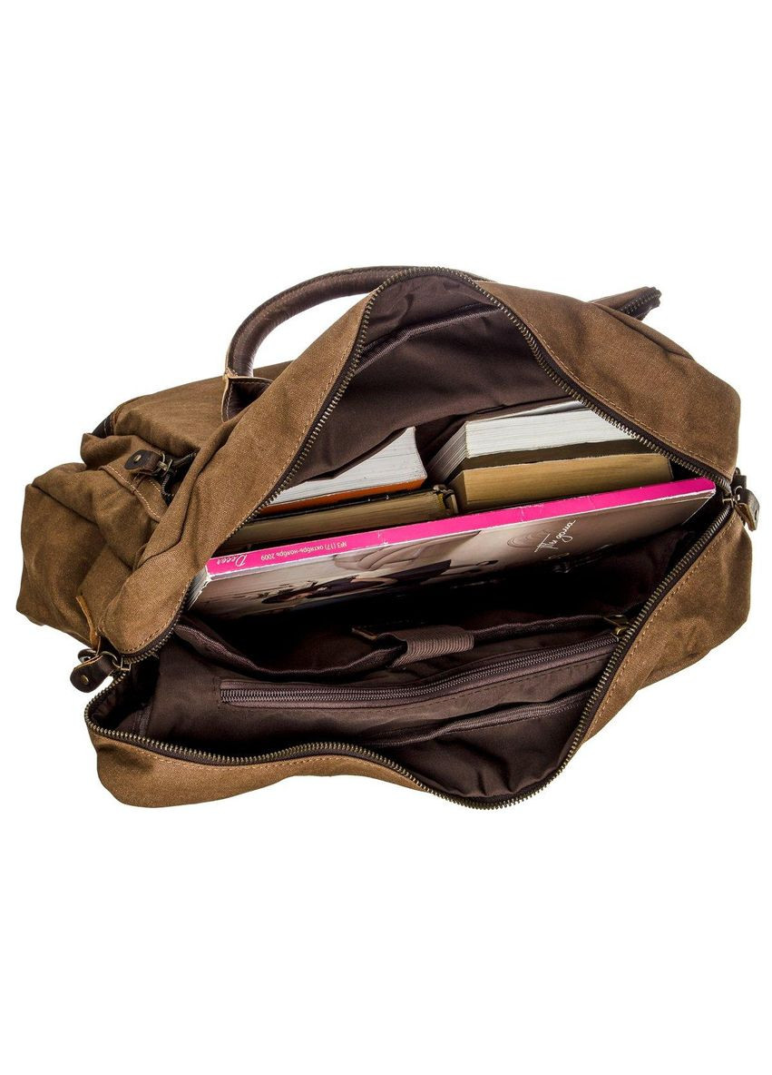 Текстильна сумка для ноутбука легка 20118 Коричнева Vintage (298567925)