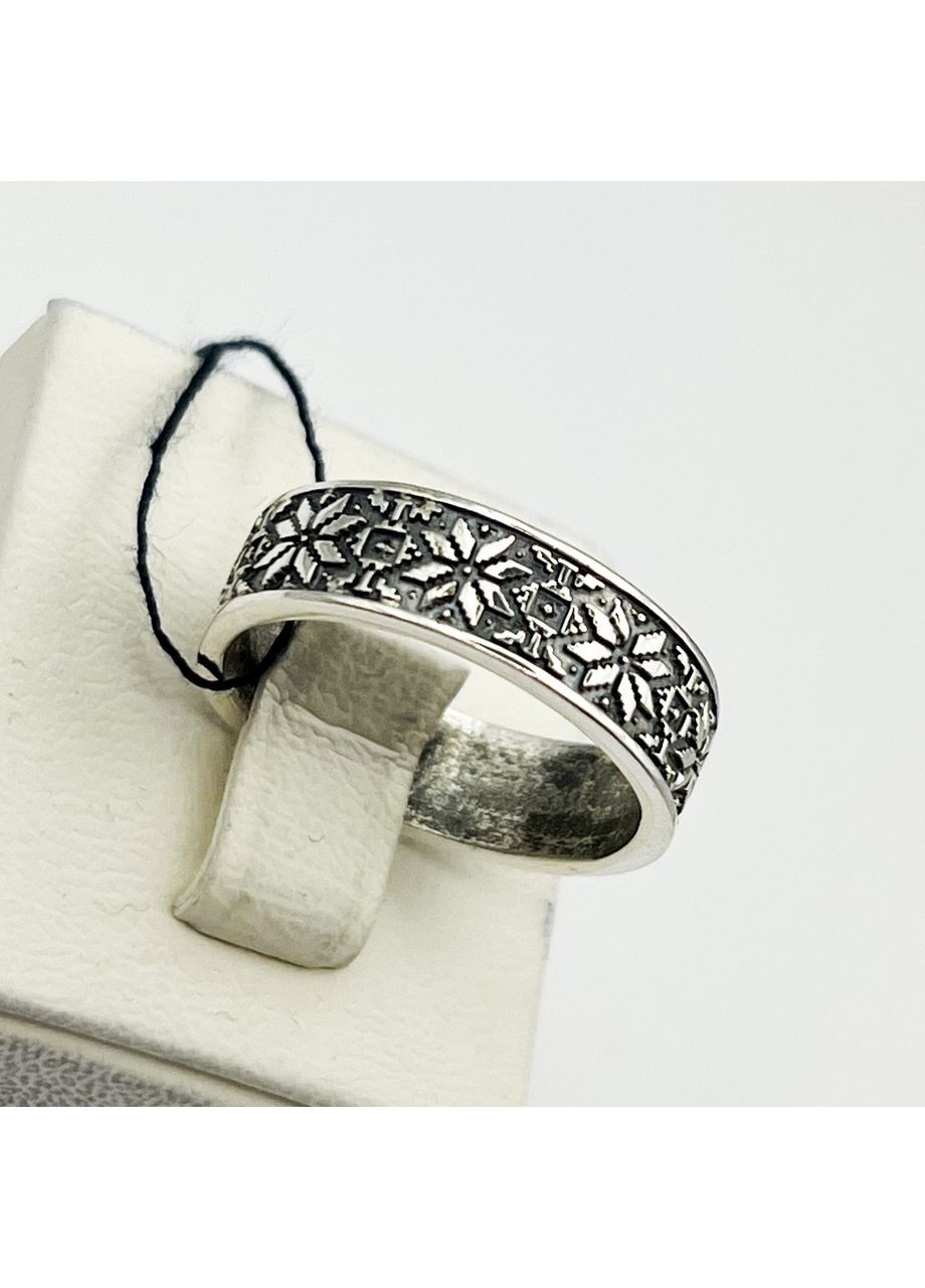 Каблучка срібна "Вишиванка" 18 4,57 г No Brand (370142315)