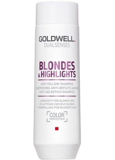 Шампунь DSN Blondes&Highlights проти жовтизни для освітленного волосся 100 мл Goldwell (323230200)