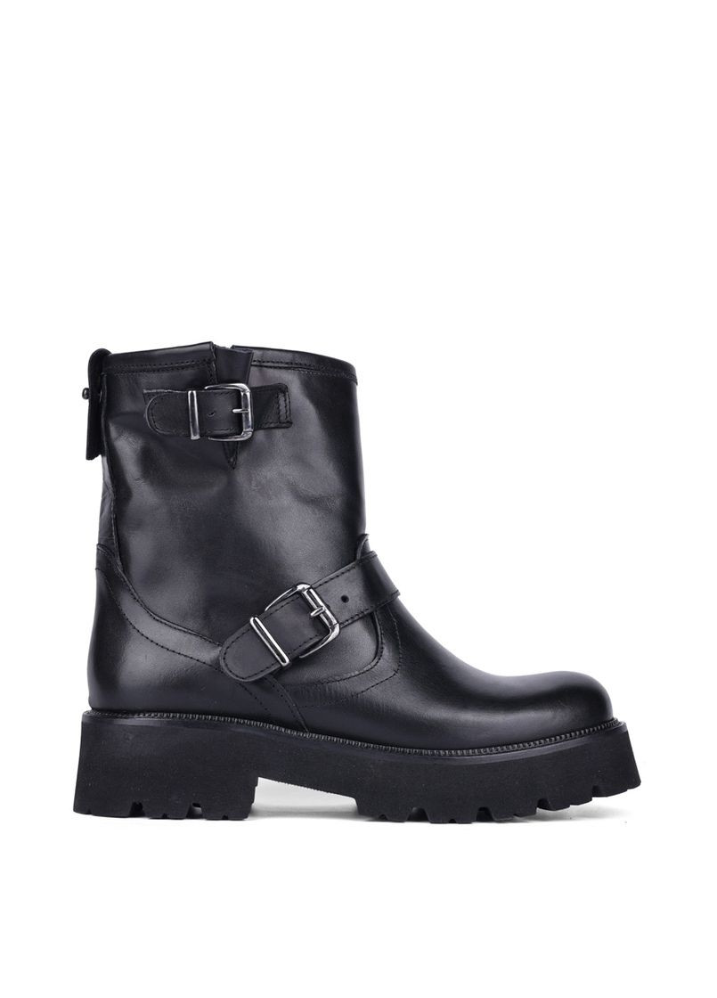 Жіночі Черевики 25192 Чорний Шкіра MIRATON (301544623)