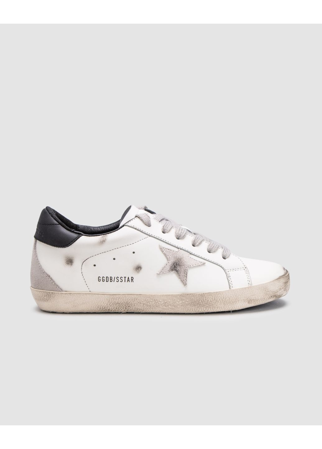 Черные летние кроссовки golden goose super-star with gray suede star and black leather голден гус No Brand