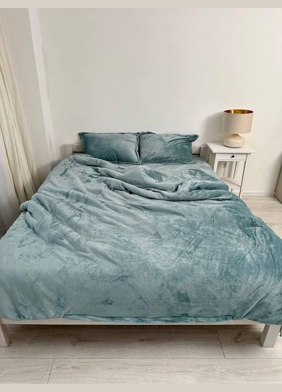 Постільна білизна Сімейний 160х215 наволочка 50х70 2шт Сірий (П4-al-plush-bavovna-008-04-01) No Brand (316230767)