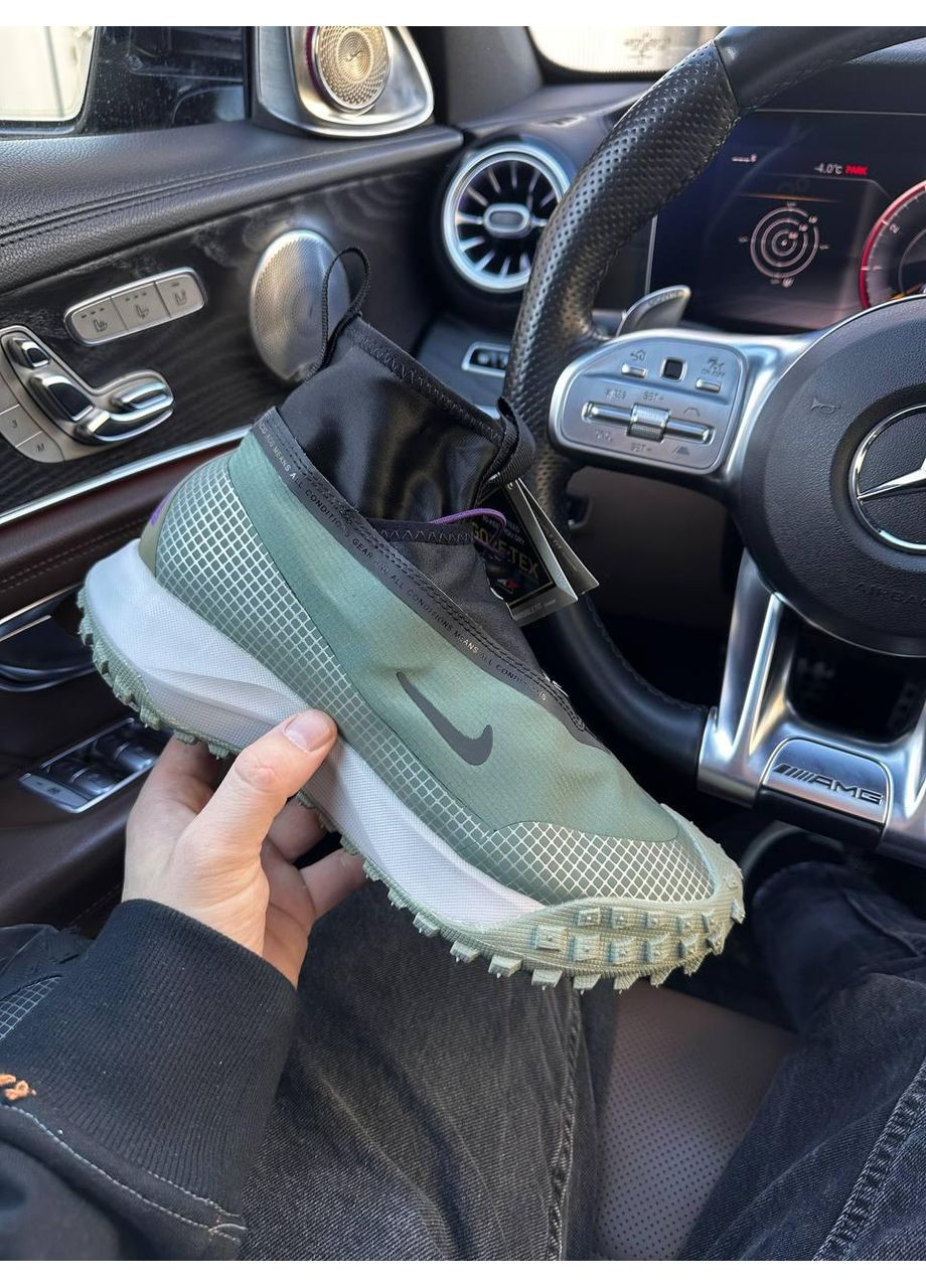 Сірі Осінні кросівки чоловічі nike acg mountain fly gtx ‘clay green найк асж маунс флай No Brand