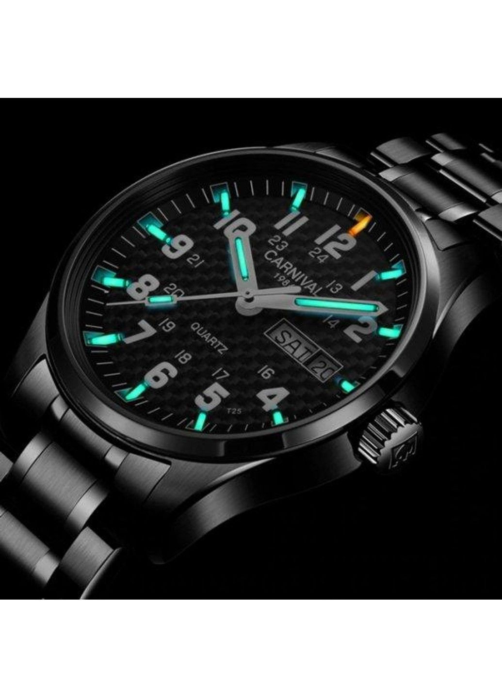 Годинник чоловічий наручний Black Jack (Чорні) Carnival (314483528)