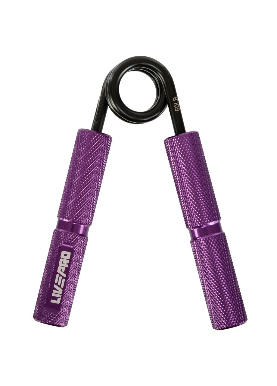 Эспандер кистевой пружинный Bone Crusher 1штука LP8285-60LB (алюминий, нагрузка 27кг, фиолетовый) LiveUp (354703212)