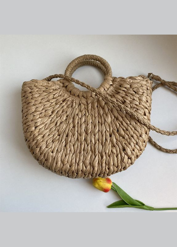 Женская летняя плетеная сумка кросбоди с длинным ремешком REBECCA No Brand (293510688)