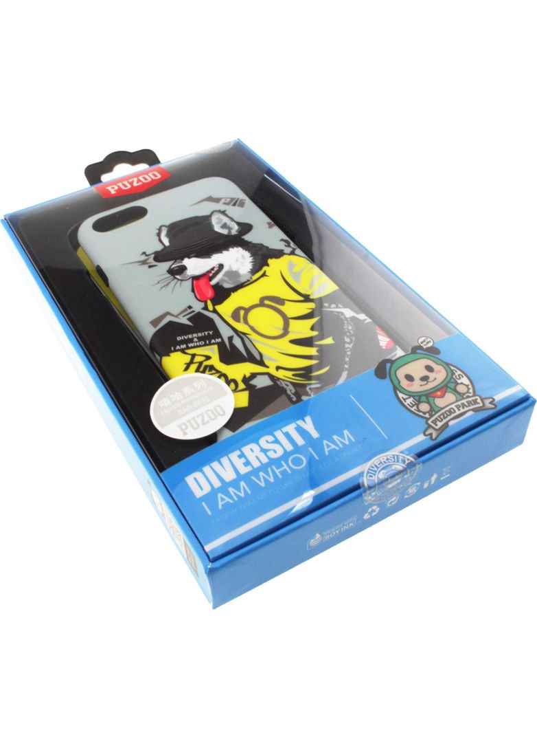 Чехолнакладка TPU Glossy Surface IMD Hip Hop iPhone 7/8/SE 2020 RAP Alaskan Grey PUZOO (301783204)