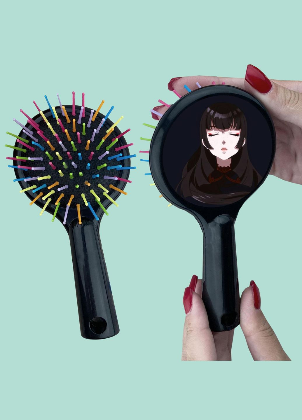 Расческа для волос Аниме Фарс из убийства девушки насморка #0002 черный No Brand (315045219)