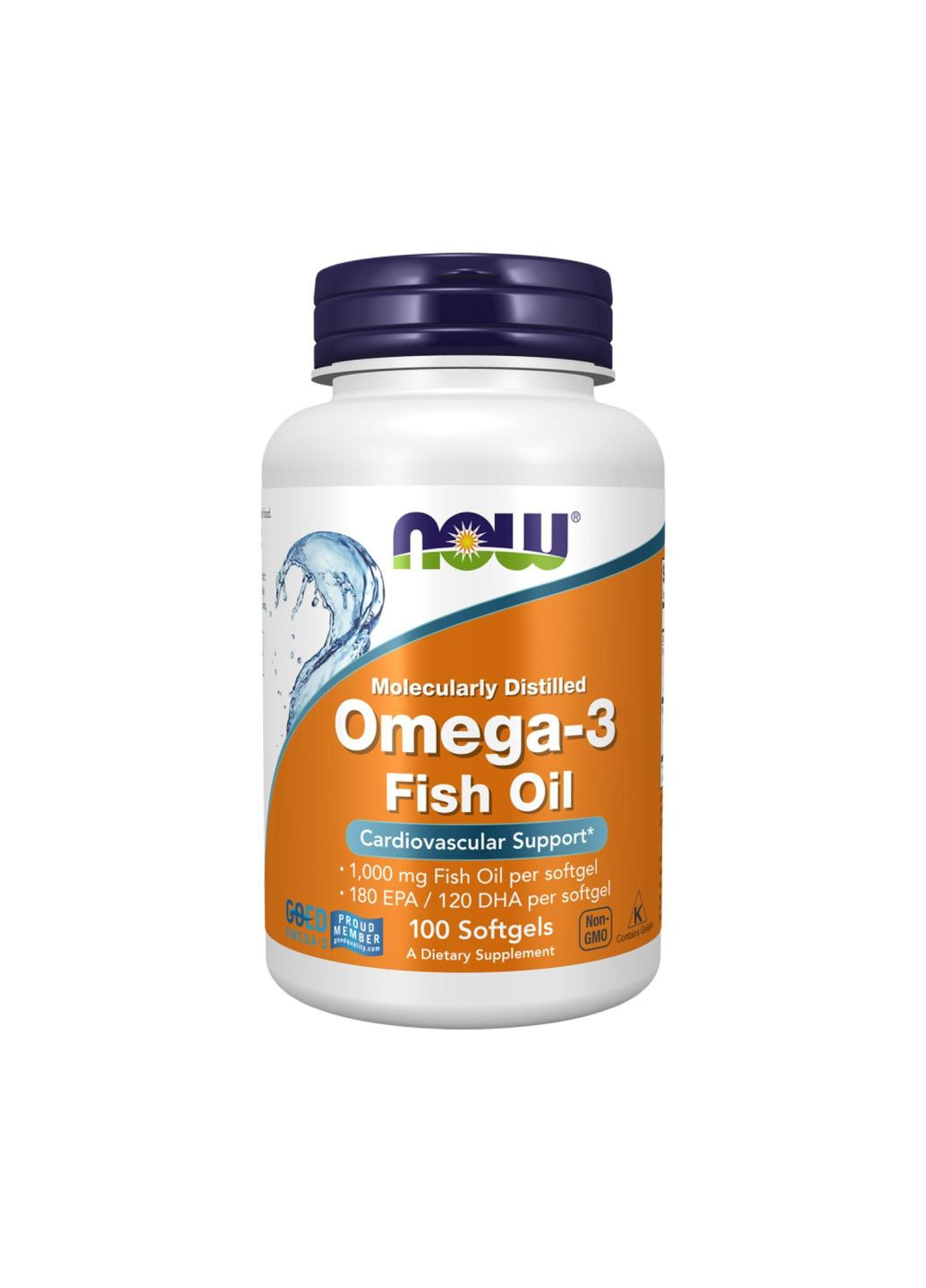 Омега-3 1000 мг Omega-3 100 капсул Now Foods (346086703)