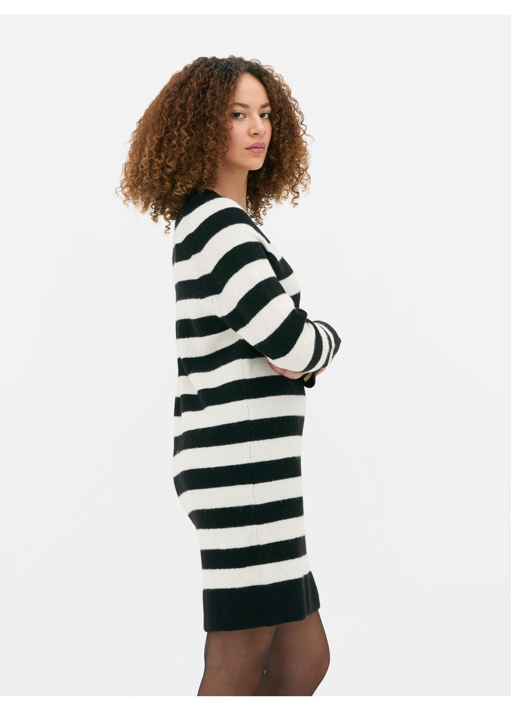 Черное платье демисезон,чорный-белый, Primark