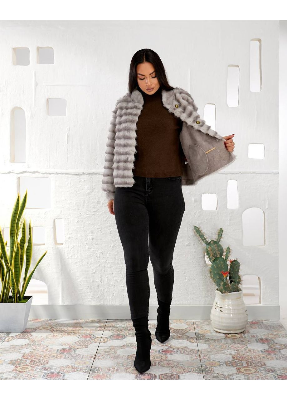 Короткая шубка из искусственной норки KVAN (362039436)