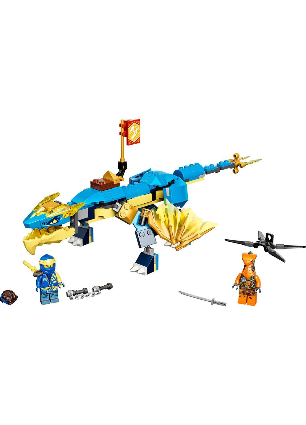 NINJAGO Дракон бурі Джея EVO 140 деталей (71760) Lego (304055371)